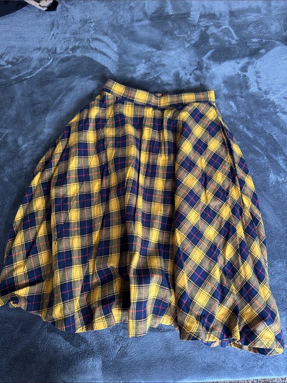Sourpuss Yellow Plaid Women's Skirt